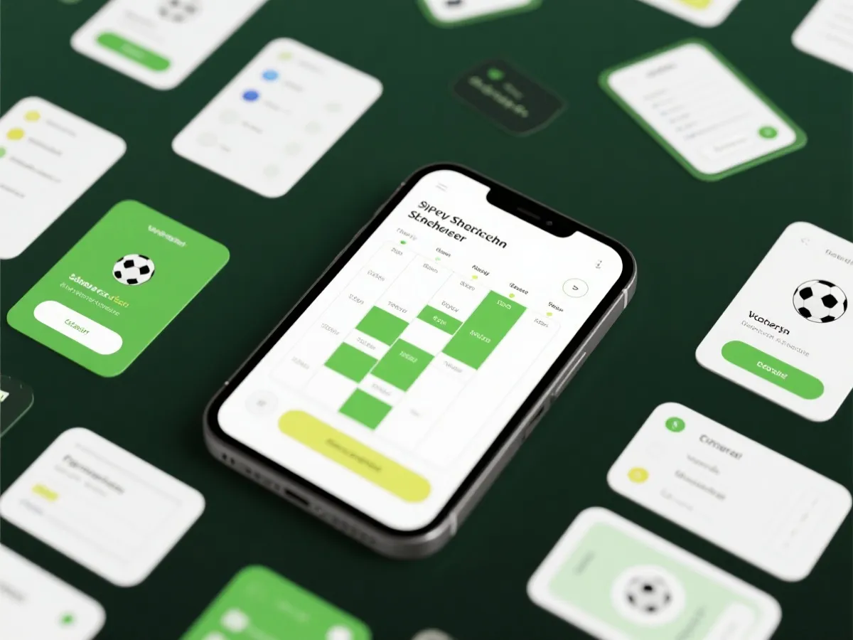 世界盃賽程介面示意圖