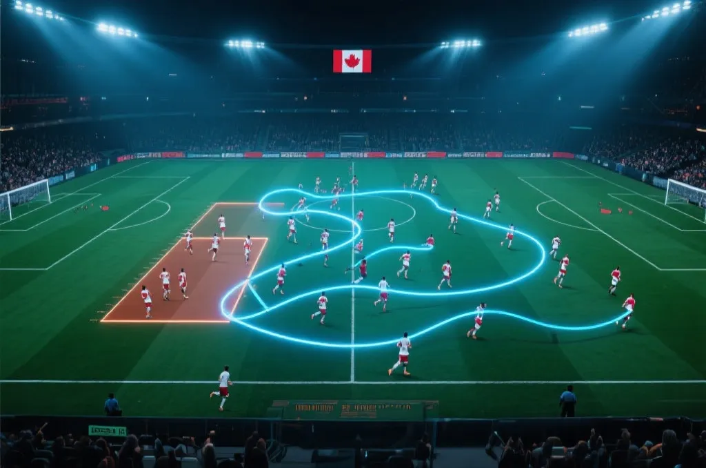 加拿大队中立场地比赛的跑动与压迫数据可视化
